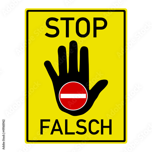 Vector: schild geisterfahrer stop falsch v2 I schild geisterfahrer stop falsch v2 I