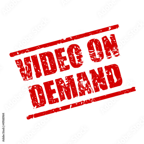 Vector: stempel eckig video on demand I stempel eckig video on demand I