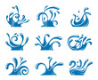 water splashes