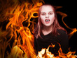 Foto: brennender Vampir brennender Vampir