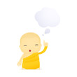 cartoon monk