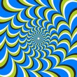 Optical illusion ellipse swirl