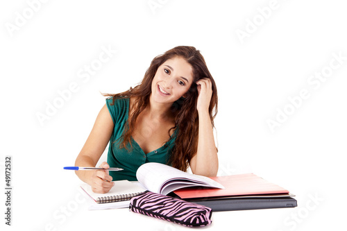 Photo: Portrait of a young happy student Portrait of a young happy student
