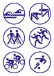 Vektor: Sport Abzeichen Sport Abzeichen