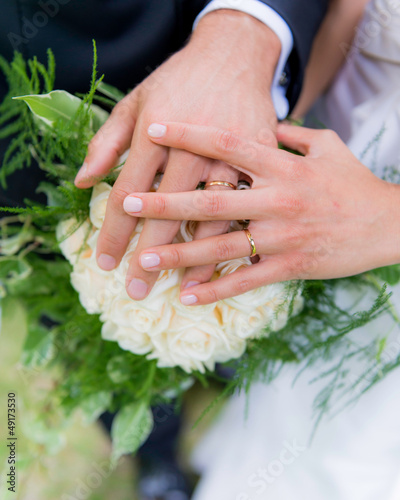Photo: wedding rings with hands wedding rings with hands