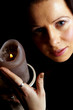 gothic girl with candle