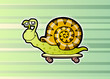 Snail skateboarder
