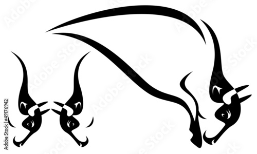 Vector: buffalo design elements buffalo design elements