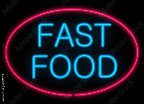 Illustration: Fast food concept. Fast food concept.