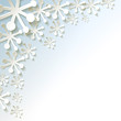 Merry Christmas Schnee Schneeflocke Hintergrund Hellblau