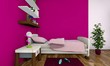3D pinkes Kinderzimmer
