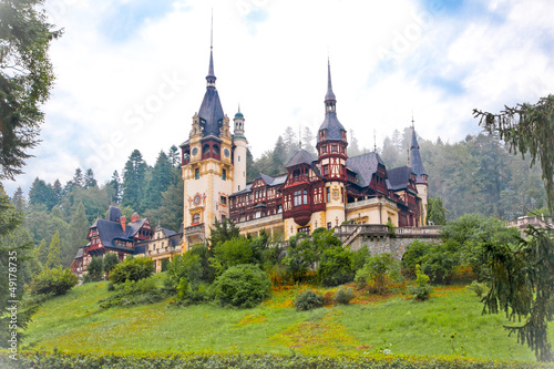 Photo: Peles palace in Sinaia, Romania Peles palace in Sinaia, Romania