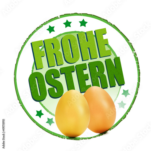 Illustration: Button Frohe Osern Button Frohe Osern