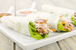 Goi Cuon - Vietnamese fresh spring rolls with pork.