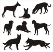 Dogs silhouette 2