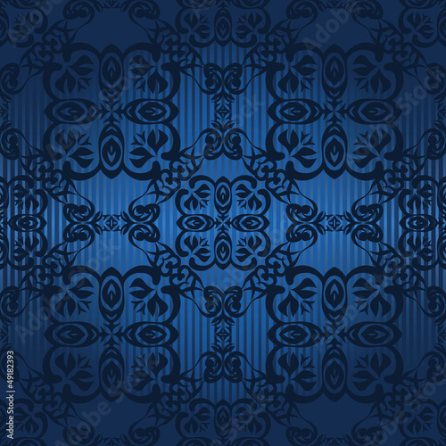 Vector: Seamless vintage background in blue Seamless vintage background in blue