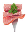 Foto: sliced smoked sausage sliced smoked sausage