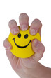 Squeezing stress ball