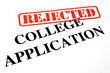 Rejected College Application