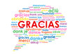 Nube de Palabras "GRACIAS" (gratitud alegría tarjeta emoción)