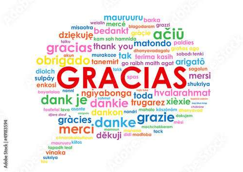 Illustration: Nube de Palabras "GRACIAS" (gratitud alegría tarjeta emoción) Nube de Palabras "GRACIAS" (gratitud alegría tarjeta emoción)