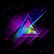 hipster Space triangle mystic galaxy astral triangle