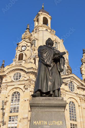 Photo: Statue of Martin Luther in Dresden Statue of Martin Luther in Dresden