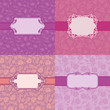 Template frame design for greeting card .