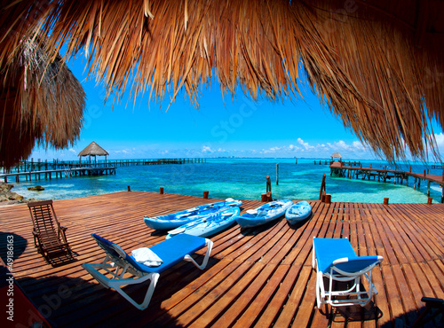 Photo: Vacation in Tropic Paradise. Isla Mujeres, Mexico Vacation in Tropic Paradise. Isla Mujeres, Mexico