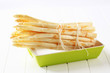 Fresh white asparagus