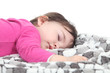 Baby sleeping on a blanket