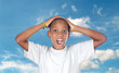 Photo: Boy shouting madly Boy shouting madly