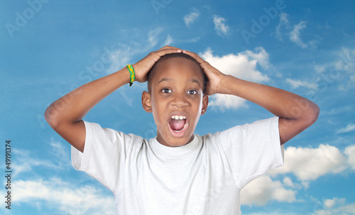 Photo: Boy shouting madly Boy shouting madly