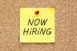 Now Hiring Sticky Note