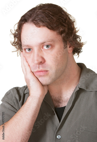 Photo: Man with Blank Stare Man with Blank Stare