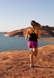 Running at Sunrise in the Desert