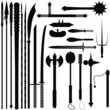 Set bladed weapons