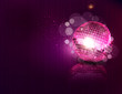 Vektor: vector background with a mirror ball and reflection vector background with a mirror ball and reflection