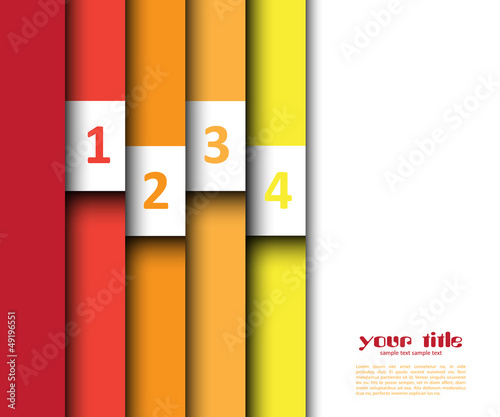 Vector: 3d design with color banners / website template 3d design with color banners / website template