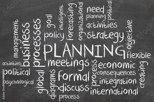 Illustration: planning word cloud planning word cloud