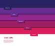 3d design with color banners / website template