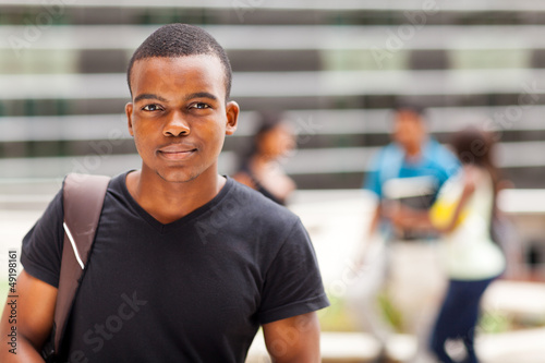 Photo: african college boy standing outdoors african college boy standing outdoors
