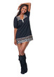 Full length studio portrait of an attractive african american wo