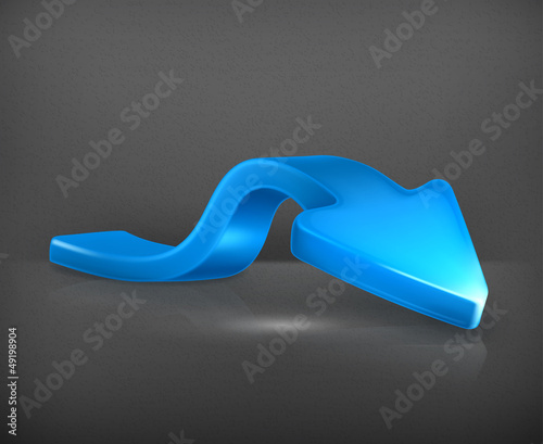 Vector: Blue arrow down Blue arrow down