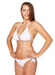 Photo: Studio portrait of an attractive young woman wearing a bikini an Studio portrait of an attractive young woman wearing a bikini an