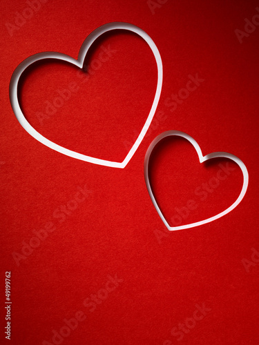 Photo: Valentine day card paper cutting design, papercraft. Valentine day card paper cutting design, papercraft.