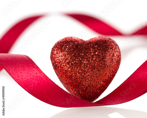 Photo: Red heart to St. Valentine's day Red heart to St. Valentine's day
