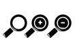loupe icon set
