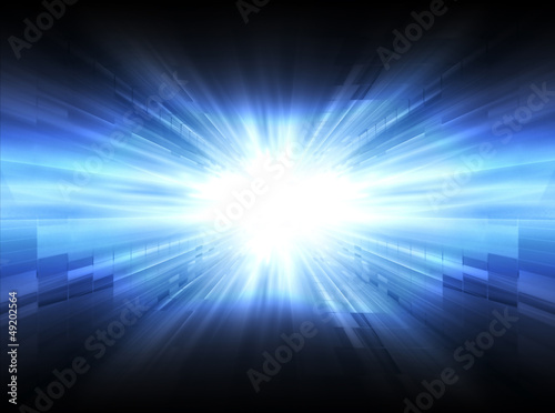 Illustration: Abstract blue digital light Abstract blue digital light