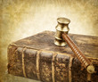 gavel over book